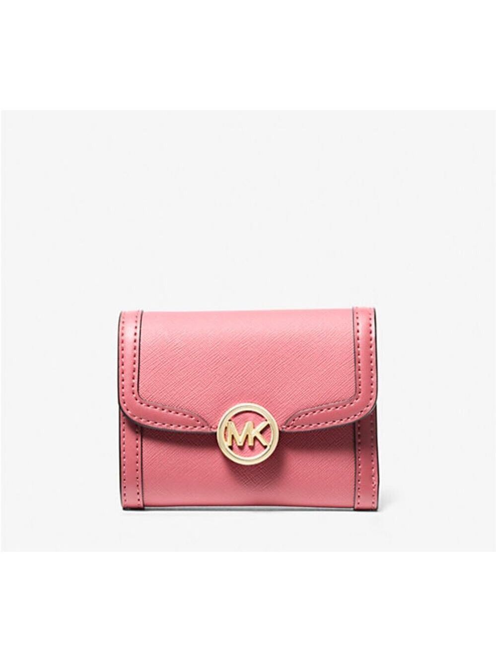 MICHAEL KORS MEDIUM LEIDA WALLET LIGHT PINK BERRY SORBET